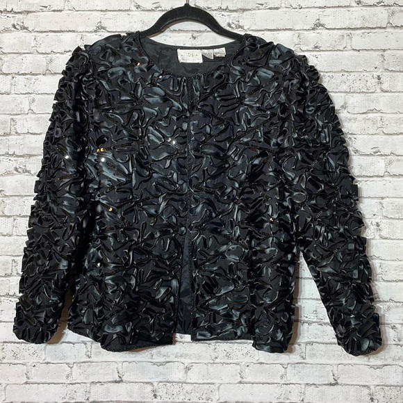 Sweelo 100% Silk Hand Beaded Blazer/Jacket - Picture 1 of 7